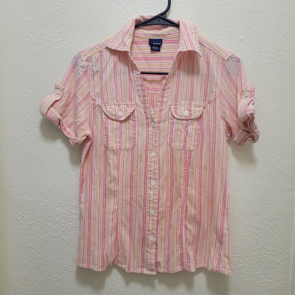 Basic Edition Striped Button Up Vintage Shirt